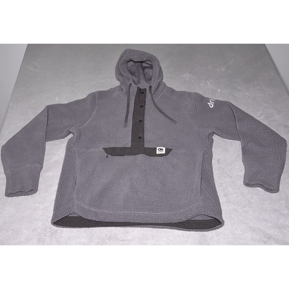 Outdoor Research Packwood Fleece Pullover Hoodie Gray Women’s Medium